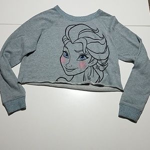 Junior crop Elsa Sweater by Disney